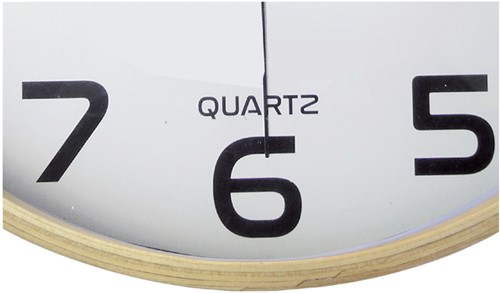 Wandklok Unilux Baltic hout wit-3