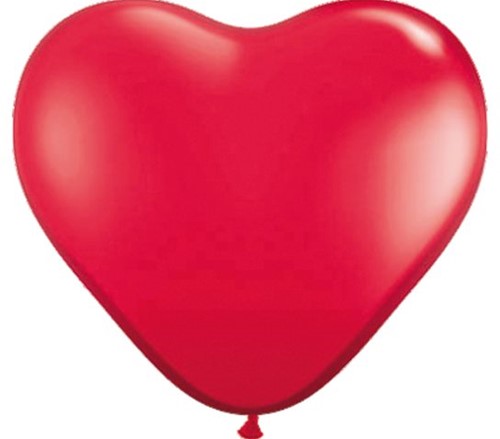 BALLON HART ROOD 8 STUK