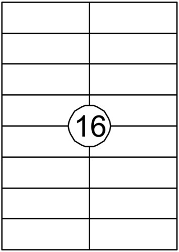 Etiket Quantore 105x37mm 1600 stuks