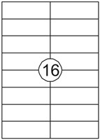 ETIKET RILLSTAB L/I/K 105X37MM 1600ST 100 VEL
