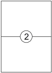 ETIKET RILLSTAB L/I/K A5 210X148MM 200ST 100 VEL