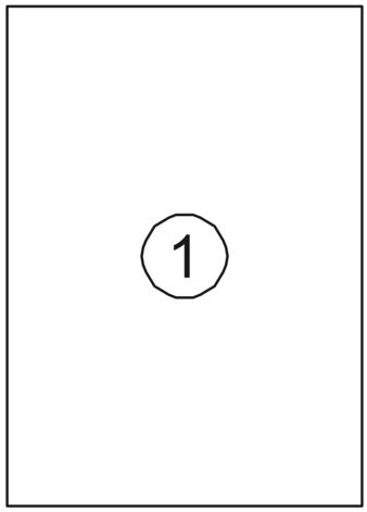 Etiket A4 Huismerk 210x297mm 300vel weersbestendig