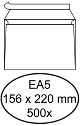 Envelop Hermes digital EA5 156x220 90gr zk wit 500 Stuk