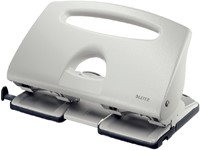 Perforator Leitz metaal 4 gaats 40 vel grijs