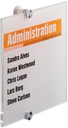 DEURBORDJE DURABLE CRYSTAL SIGN 4824 210X210MM 1 Stuk