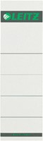 Rug-insteekkaart Leitz breed 57x191mm karton grijs 10 stuks