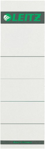 Rug-insteekkaart Leitz breed 57x191mm karton grijs 10 stuks