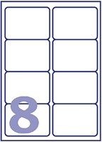 Etiket Avery J8165-40 99.1x67.7mm wit 320 etiketten-2