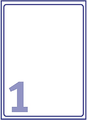 Etiket Avery J8567-25 210x297mm A4 transparant 25 etiketten-2
