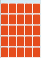 ETIKET HERMA 3662 15X20MM 125ST ROOD 7 VEL