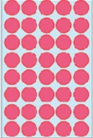 Etiket HERMA 2256 rond 19mm fluor rood 960stuks-2
