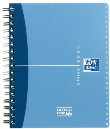 ADRESBOEK OXFORD OFFICE DUBBELSPIRAAL 15X12CM 80V 1 STUK