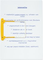 Bundelmechaniek Djois JalemaClip slangetjes 215mm geel 100 stuks-2