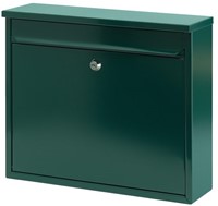 WANDBRIEVENBUS METAAL ZWART 36X10X32CM 1 STUK