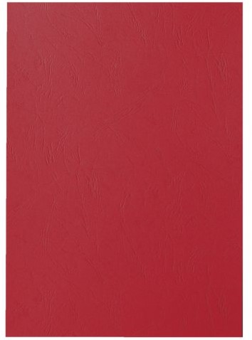 VOORBLAD GBC A4 KARTON LEDERLOOK 250GR BORDEAUX 100 Stuk