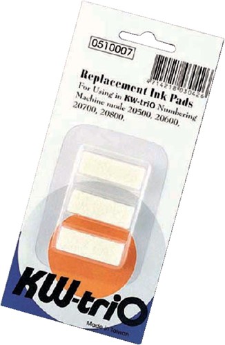 Stempelkussen KW-trio numeroteur 3 stuks
