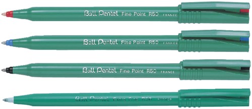 Rollerpen Pentel R50 medium zwart-3