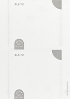 Rug-insteekkaart Leitz breed 56x190mm wit 100 stuks-3