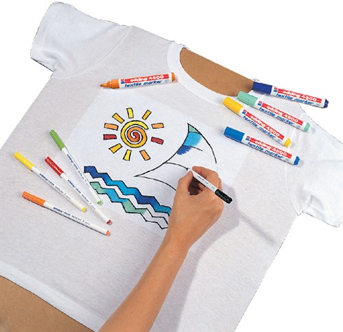 Textielmarker edding 4500 rond 2-3mm geel-2