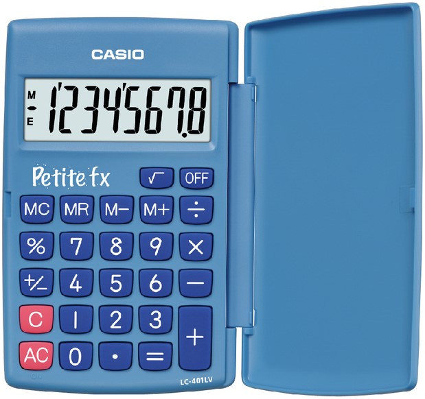 REKENMACHINE CASIO BASISSCHOOL BLAUW 1 Stuk One-Stop-Office-Shop.nl
