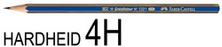 POTLOOD FABER CASTELL 1221 4H 1 Stuk