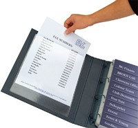 Insteektas Djois U-map 220x305mm zelfklevend PP transparant 10 stuks-2