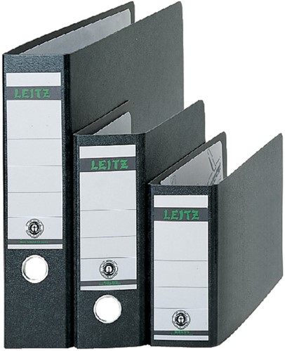 Ordner Leitz A6 77mm dwars karton zwart-2