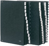 Termijnmap Leitz 1-31 + I-XII 270x50x345mm hardboard zwart-2