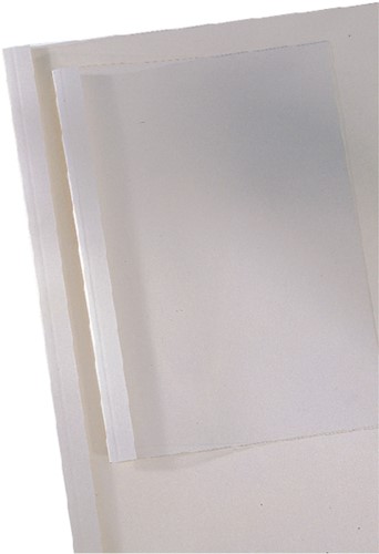 Thermische omslag GBC A4 1.5mm transparant/wit 100 stuks-3