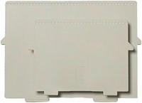 Scheidingsplaat kaartenbak Exacompta A6 dwars grijs 2 stuks