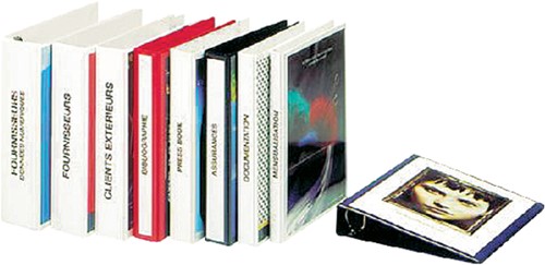 Presentatieringband Esselte Essentials A4 panorama 23-rings O-mechaniek 20mm rood