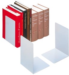 BOEKENSTEUN 160x160x220H GESLOTEN ZWAAR ZILVERGRIJS 2 Stuk