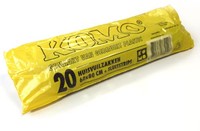 VUILNISZAK KOMO 60L GRIJS 20 PER ROL 20 Stuk