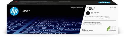 HP toner 106A, 1.000 pagina's, OEM W1106A, zwart