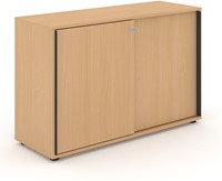 Kast Uni slide beuken met schuifdeuren