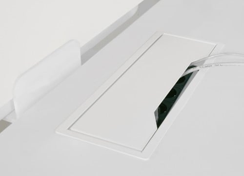 ZNZ010 metalen kabeldoorvoerklep Van Lith Supplies One-Stop-Office-Shop