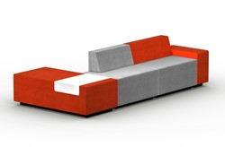 Akoestische loungebank met leuning