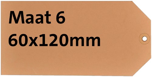 Hanglabel NR6 60X120mm Karton 200gr Rood 1000 Stuk-2