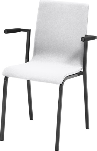 Stoel Oscar gestoffeerd met vierkant frame incl. armleggers