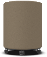 Ronde poef Giro Ø40 cm kleur cappuccino - Showroommodel 