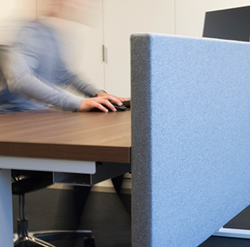 Hoogwaardig akoestische tussenwand universeel 80 cm hoog 5cm 
