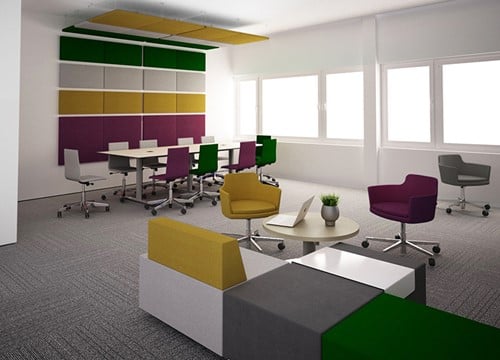 akoestische_wand_plafond_paneel_modus_groen_geel_rood