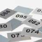 Alu Nummerplaatjes set t.b.v. Premium Locker