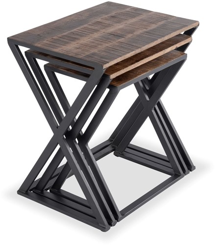 Bijzettafel Three X-cross Set-3