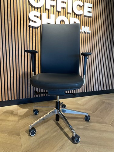 BUREAUSTOEL KOHL ANTEO ALU 5900- LEDER - SHOWROOMMODEL