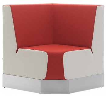 Aura Cafe hoekelement 83x83cm-  hoog compleet gestoffeerd PRIJS VANAF