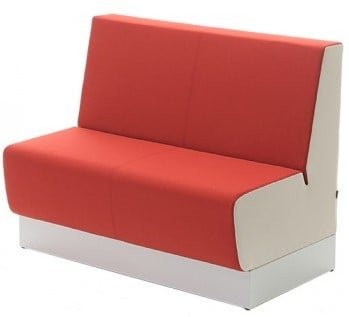 Aura Cafe L120cm- 2-zits half-hoog compleet gestoffeerd prijs vanaf