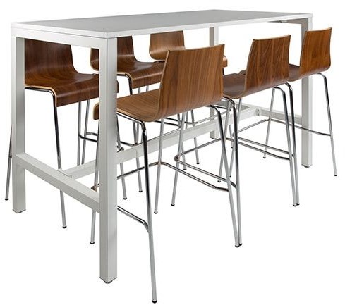 Hoge Kantinetafel Uitschuifbaar frame