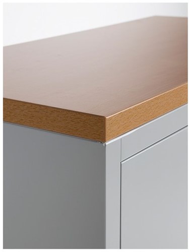 Topblad voor stalen draaideurkast 92cm breed