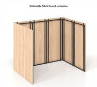 Buitenzijde Silent Room L melamine